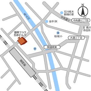 盛岡事務所地図